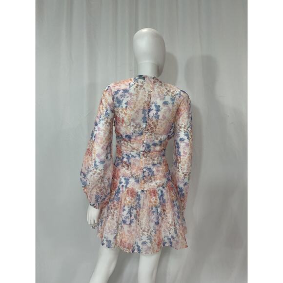 Atoir 'The Solo' Pink Front Bow Waist Cutout Dress Size S - Picture 3 of 5